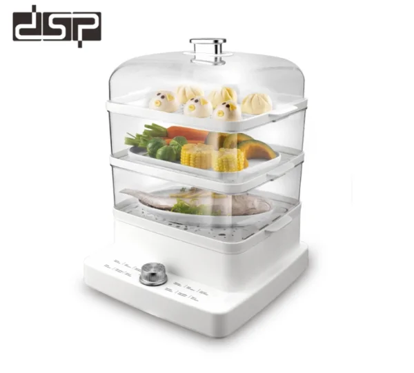 طباخ بخار كهربائي DSP –  بسعة 12 لتر 3 طبقات و قدرة 1200 واط