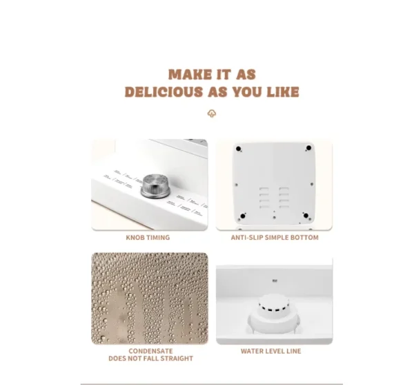 طباخ بخار كهربائي DSP –  بسعة 12 لتر 3 طبقات و قدرة 1200 واط