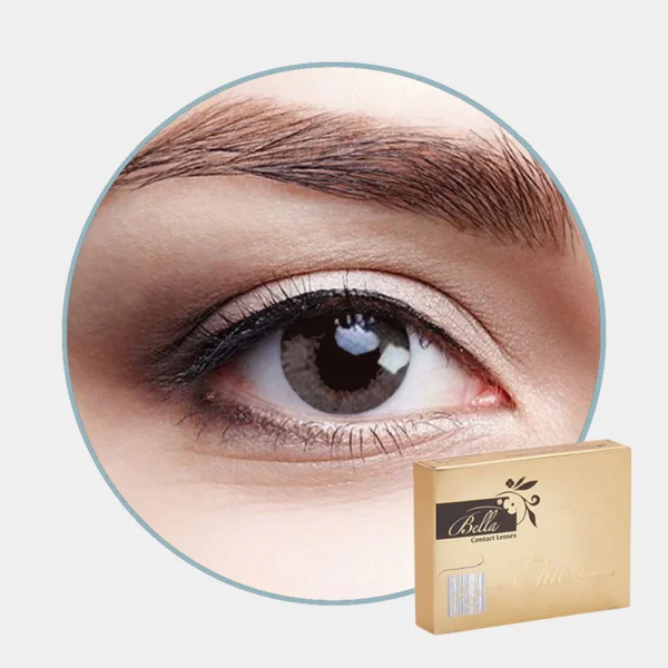 عدسات لاصقة بلون رمادي بعنبر Bella Elite – Amber Grey - منتجات كورية 