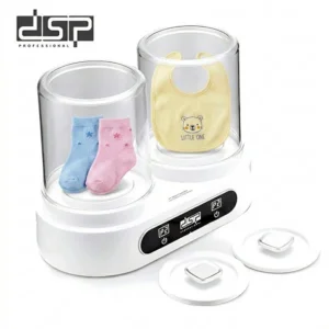 غسالة ملابس صغيرة محمولة DSP – مزدوجة بسعة 1.5+1.5 لتر مع شاشة LCD