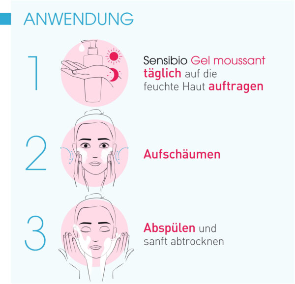 غسول بيوديرما الوردي للبشرة الحساسة – تنظيف لطيف + تهدئة فورية Bioderma Créaline Gel Moussant