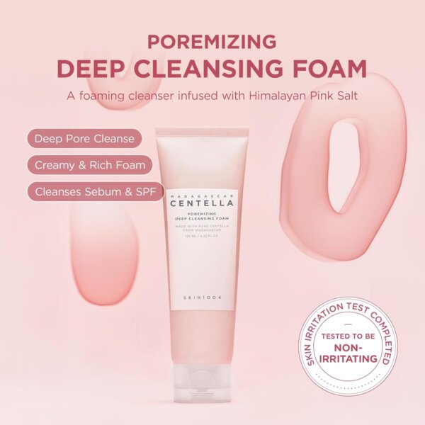 غسول تنظيف عميق للمسام Centella Poremizing Deep Cleansing Foam – منتجات كورية