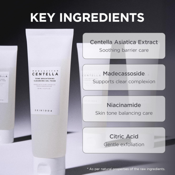 غسول جل لتفتيح وتوحيد البشرة Centella Tone Brightening Cleansing Gel Foam – منتجات كورية