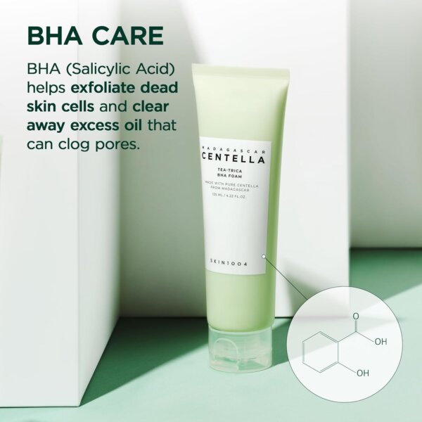 غسول رغوي لـ حب الشباب SKIN1004 Centella Tea-Trica BHA Foam BHA + Tea Tree - منتجات كورية