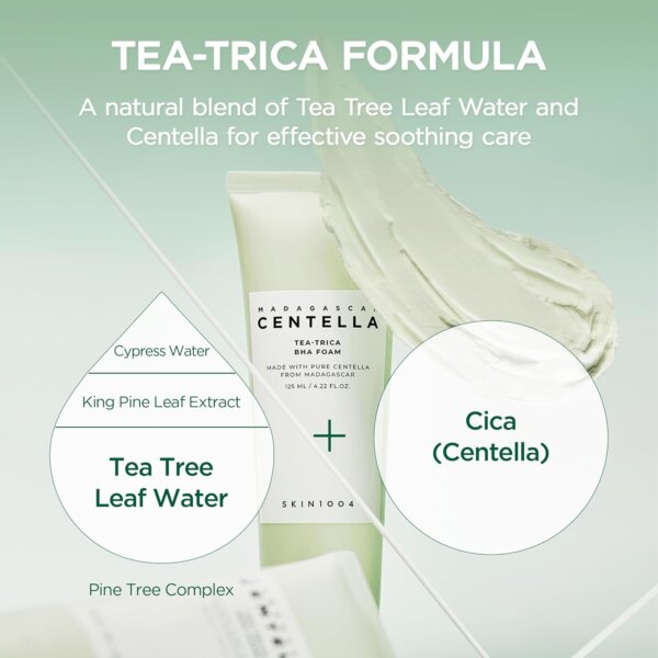 غسول رغوي لـ حب الشباب SKIN1004 Centella Tea-Trica BHA Foam BHA + Tea Tree - منتجات كورية