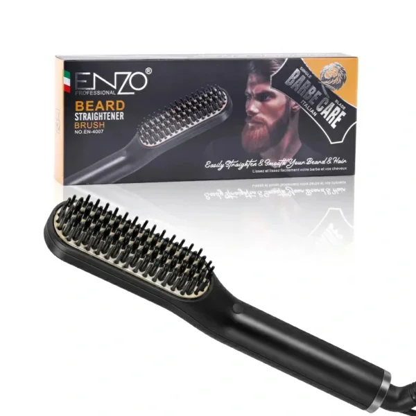 فرشاة فرد اللحية ENZO سريعة التسخين – تمليس وتصفيف احترافي للرجال (4) فرشاة فرد اللحية ENZO سريعة التسخين – تمليس وتصفيف احترافي للرجال