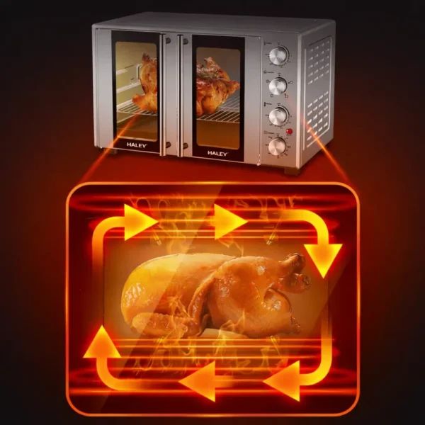 فرن كهربائي سعة 65 لتر  – درجة حرارة حتى 250° مع مؤقت 120 دقيقة