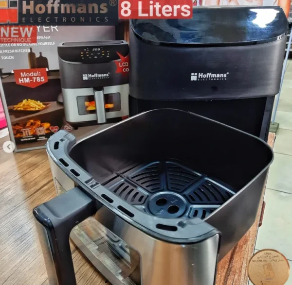 قلاية هوائية رقمية Hoffmans سعة 8 لتر – قوة 2000 واط لطهي صحي بدون زيت