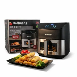 قلاية هوائية رقمية Hoffmans سعة 8 لتر – قوة 2000 واط لطهي صحي بدون زيت