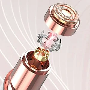 قلم إزالة شعر الوجه ENZO Professional بدون ألم – مع إضاءة LED وشحن USB