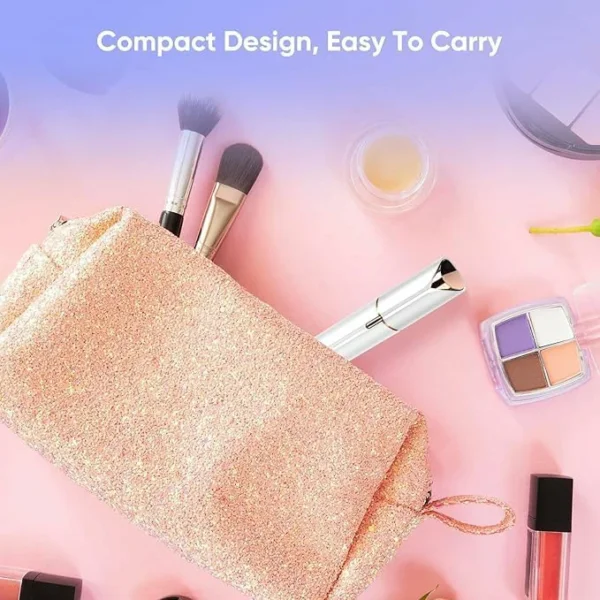 قلم إزالة شعر الوجه ENZO Professional بدون ألم – مع إضاءة LED وشحن USB