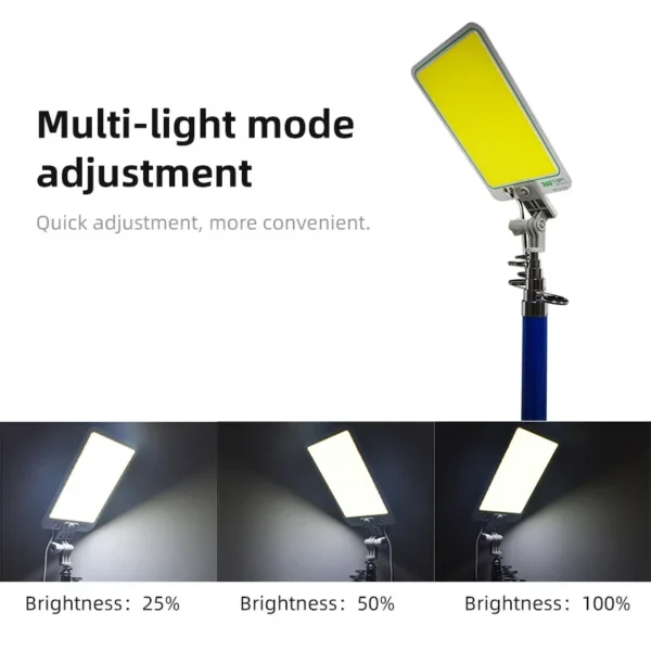 كشاف تخييم LED تلسكوبي قابل للتمديد – عمود إنارة محمول مع ريموت (16) كشاف تخييم LED تلسكوبي قابل للتمديد – عمود إنارة محمول مع ريموت