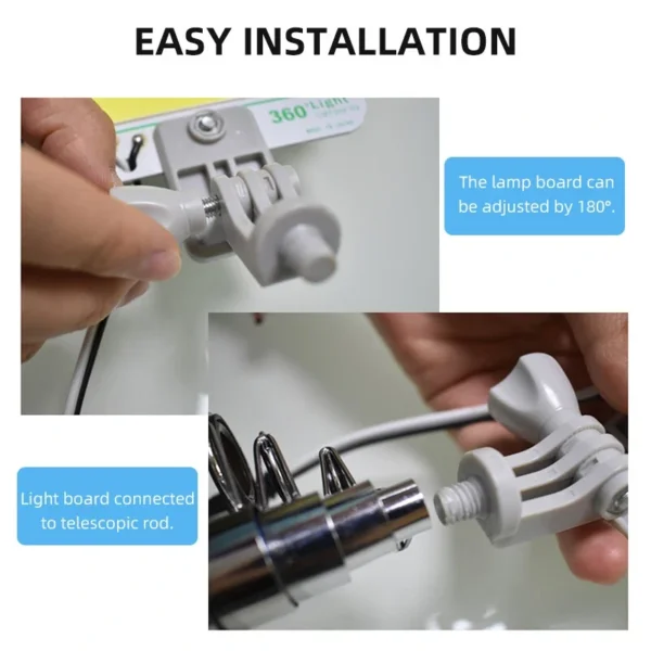 كشاف تخييم LED تلسكوبي قابل للتمديد – عمود إنارة محمول مع ريموت (17) كشاف تخييم LED تلسكوبي قابل للتمديد – عمود إنارة محمول مع ريموت