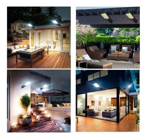 كشاف شمسي جداري LED مع حساس حركة وريموت – 3 أوضاع إضاءة مقاوم للماء (7) كشاف شمسي جداري LED مع حساس حركة وريموت – 3 أوضاع إضاءة مقاوم للماء