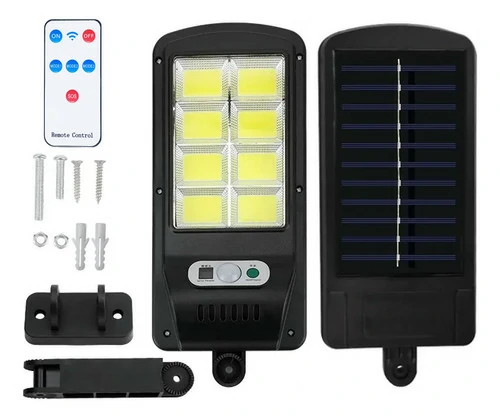 كشاف شمسي جداري LED مع حساس حركة وريموت – 3 أوضاع إضاءة مقاوم للماء (8) كشاف شمسي جداري LED مع حساس حركة وريموت – 3 أوضاع إضاءة مقاوم للماء