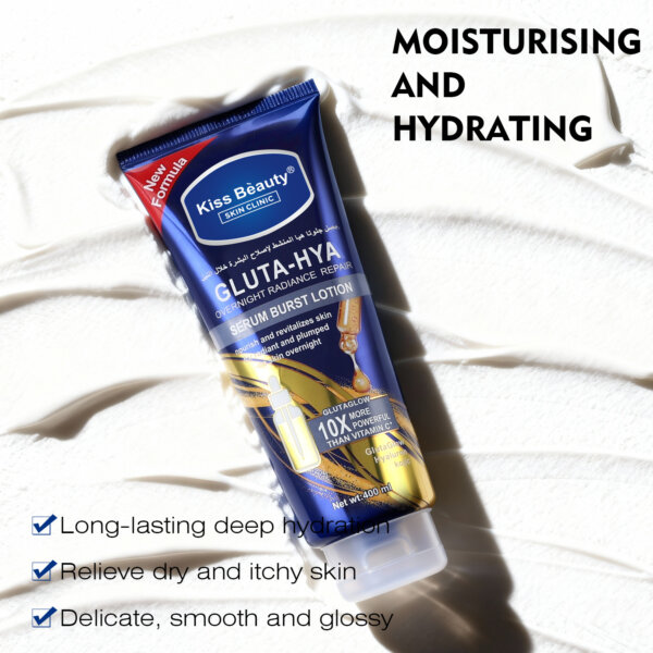 لوشن ترميم وتجديد البشرة ليلاً  Kiss Beauty Gluta-Hya Overnight Radiance