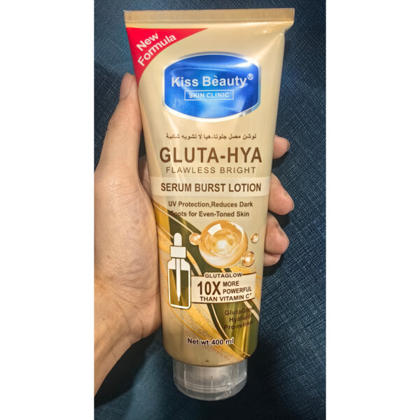 لوشن تفتيح وتوحيد لون البشرة Kiss Beauty Gluta-Hya Flawless Bright