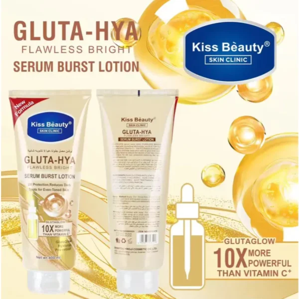 لوشن تفتيح وتوحيد لون البشرة Kiss Beauty Gluta-Hya Flawless Bright
