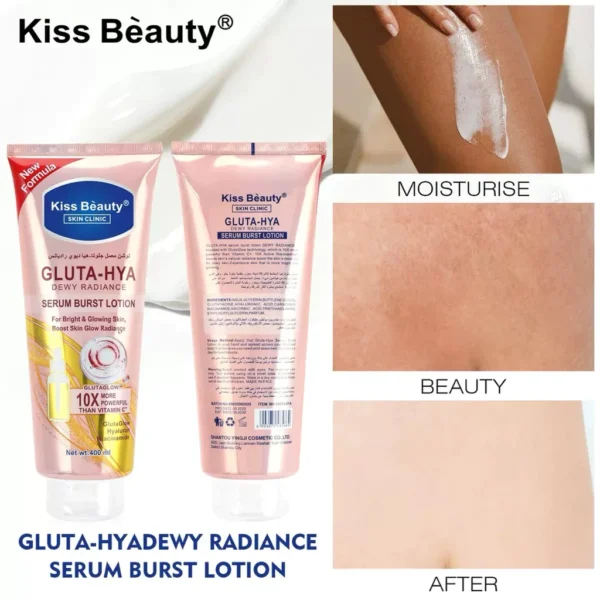 لوشن نضارة ولمعة صحية للبشرة Kiss Beauty Gluta-Hya Dewy Radiance