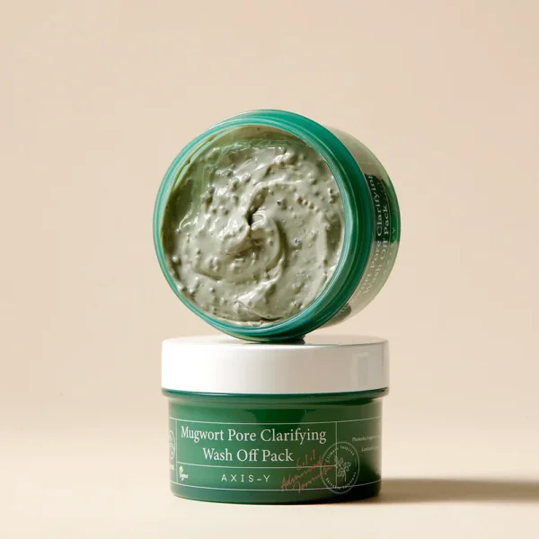 ماسك الطين تنقية وسحب الشوائب والدهون AXIS-Y Mugwort Pore Clarifying Wash Off Pack  - منتجات كورية