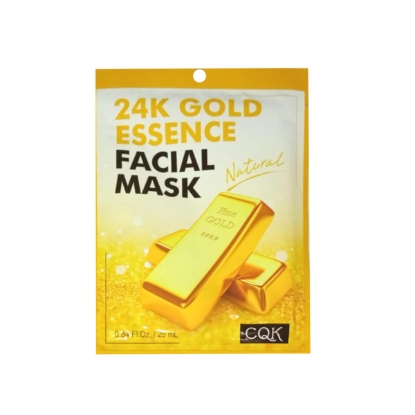 ماسك ورقي FACIAL MASK بالذهب 24K إشراقة وترطيب فوري