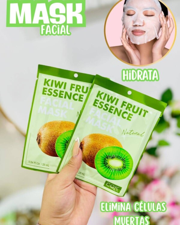 ماسك ورقي بخلاصة الكيوي FACIAL MASK إشراقة وتجديد فوري للبشرة