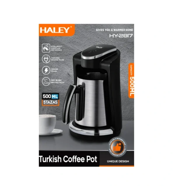 ماكينة تحضير القهوة التركية بسعة 500 مل – قدرة 1500 واط مع مانع فوران ذكي