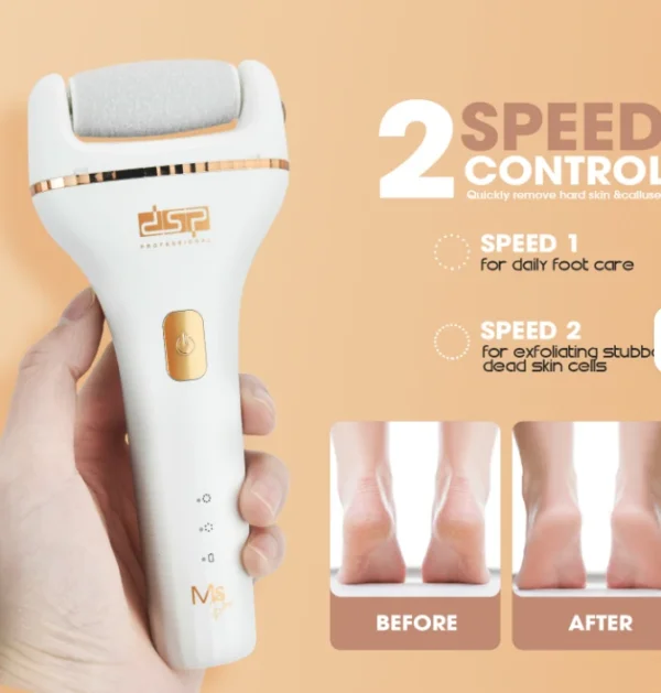 مبرد القدم الكهربائي DSP قابل للشحن – إزالة الجلد الميت وتنعيم القدم بسهولة