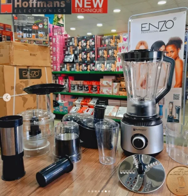 محضرة طعام 10 في 1 Hoffmans الألمانية – قوة 1200 واط لتحضير متكامل