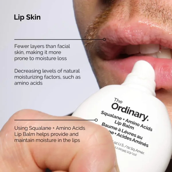 مرطب شفايف The Ordinary Squalane + Amino Acids Lip Balm