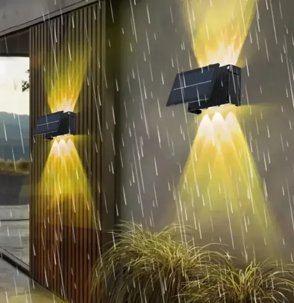 مصباح شمسي LED – مقاوم للماء IP65 بإضاءة 200 لومن للممرات و الفناء الخارجي