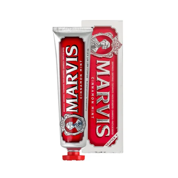 معجون أسنان Marvis Cinnamon Mint بنكهة القرفة والنعناع - صناعة إيطالية