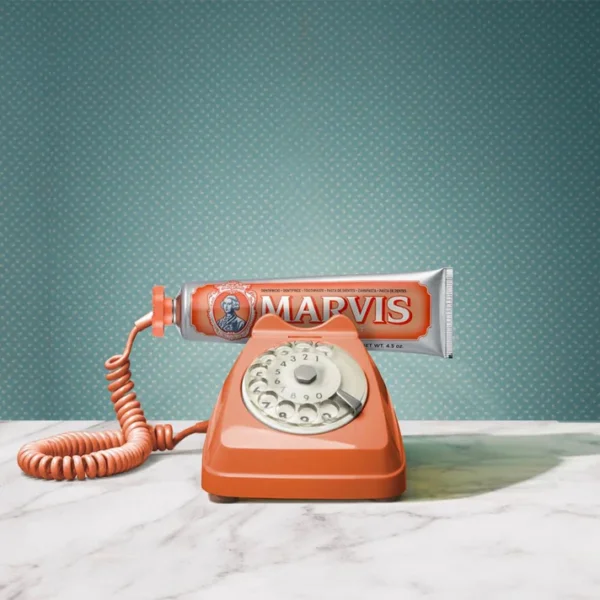 معجون أسنان Marvis Ginger Mint بنكهة الزنجبيل والنعناع - صناعة إيطالية