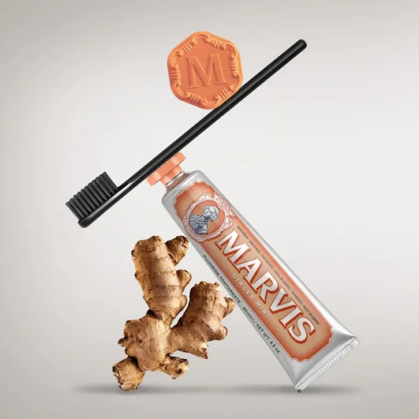 معجون أسنان Marvis Ginger Mint بنكهة الزنجبيل والنعناع - صناعة إيطالية