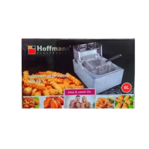 مقلاة زيت كهربائية Hoffmans سعة 6 لتر – قوة 2500 واط للقلي السريع