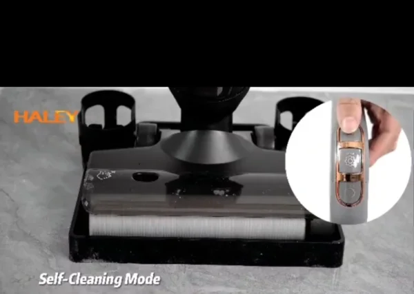 مكنسة أرضية لاسلكية 3 في 1  – شفط وغسيل وتنظيف ذاتي مع شاشة LED