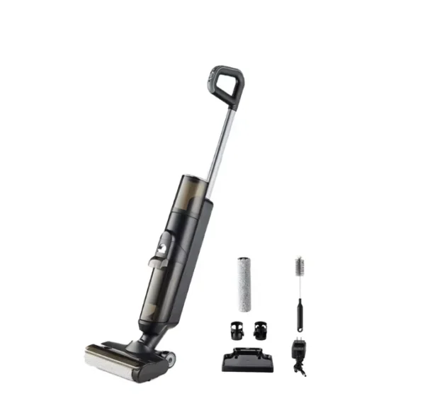 مكنسة أرضية لاسلكية 3 في 1  – شفط وغسيل وتنظيف ذاتي مع شاشة LED