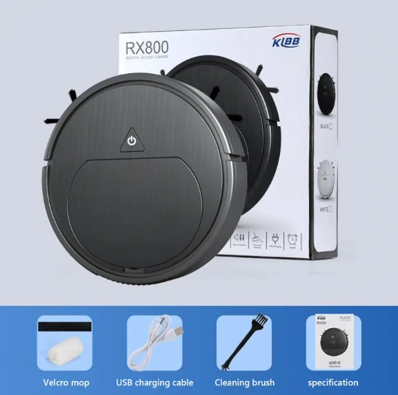 مكنسة روبوت RX800 الذكية – كنس و مسح أوتوماتيكي ببطارية