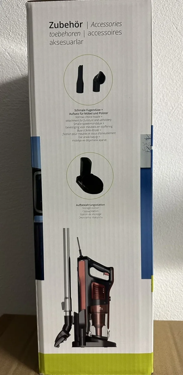 مكنسة كهربائية Lentz بقوة 600W – تصميم عمودي مدمج مع فلتر قابل للغسل (5) مكنسة كهربائية Lentz الالمانية بقوة 600W – تصميم عمودي مدمج مع فلتر قابل للغسل