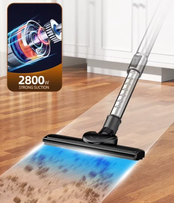 مكنسة كهربائية أسطوانية بدون كيس – قوة 3000 واط مع شفط قابل للتعديل