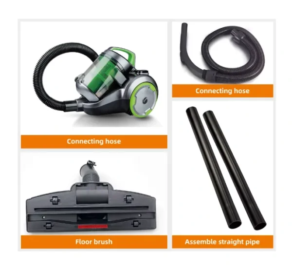 مكنسة كهربائية أسطوانية بدون كيس – قوة 3000 واط مع شفط قابل للتعديل