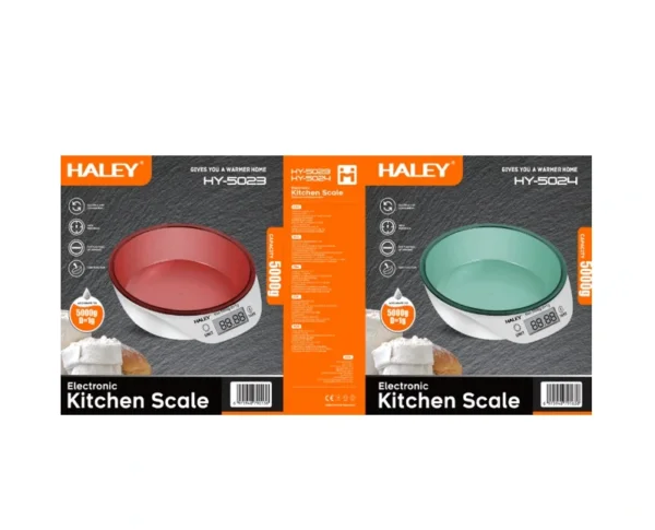 ميزان مطبخ رقمي مع وعاء قابل للإزالة – دقة 1 جرام وسعة 5 كجم