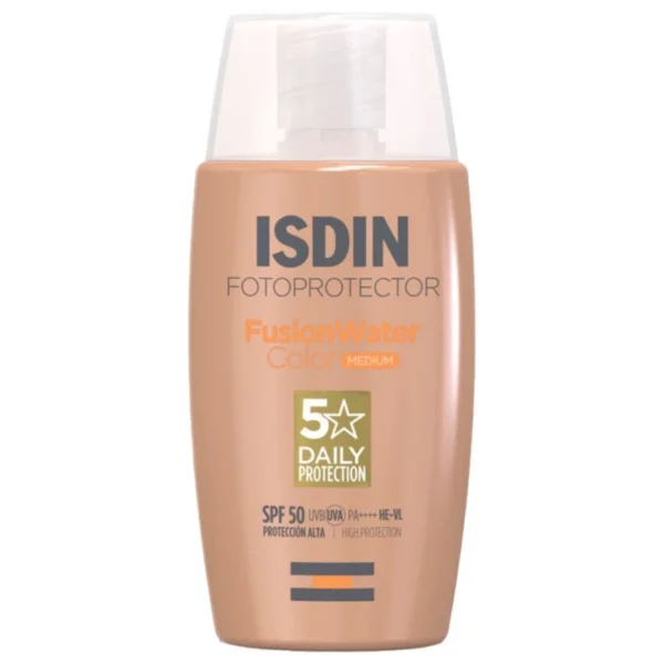 واقي شمس لون فاونديشن ISDIN Fotoprotector Fusion Water Color Medium SPF50 - صناعة اسبانية