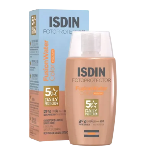 واقي شمس لون فاونديشن ISDIN Fotoprotector Fusion Water Color Medium SPF50 - صناعة اسبانية
