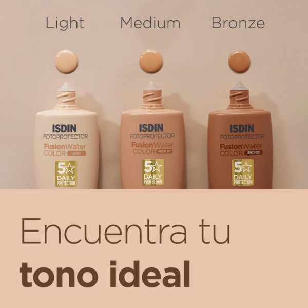 واقي شمس لون فاونديشن ISDIN Fotoprotector Fusion Water Color Medium SPF50 - صناعة اسبانية